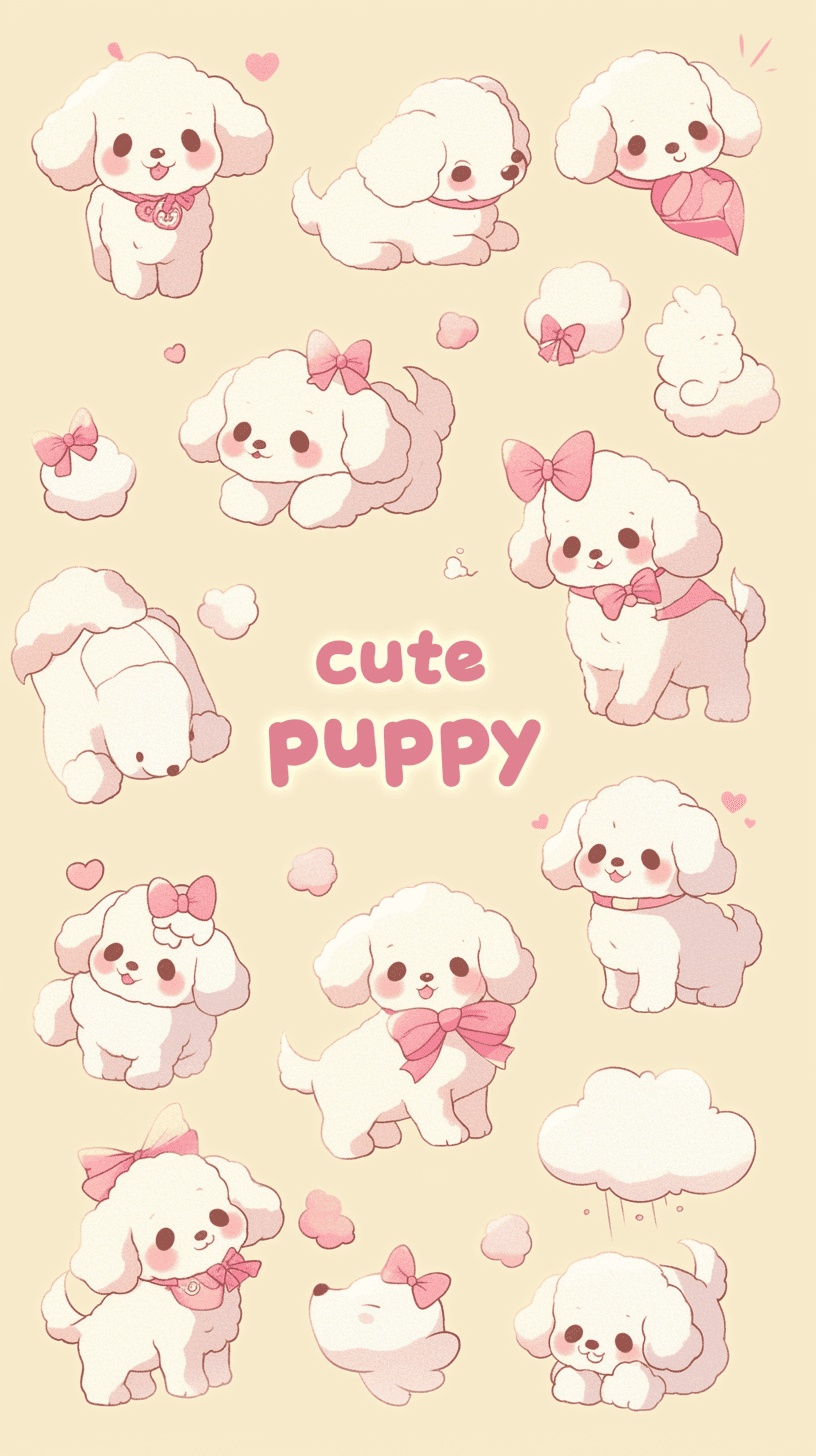 Cute Puppy 010 original repeating artwork