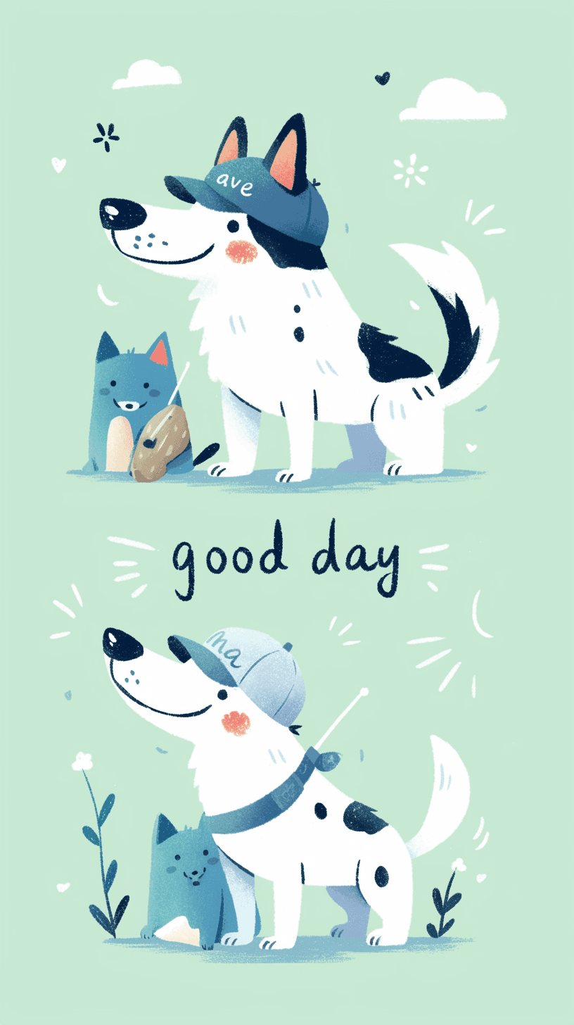 Cute Puppy Dash original repeating artwork