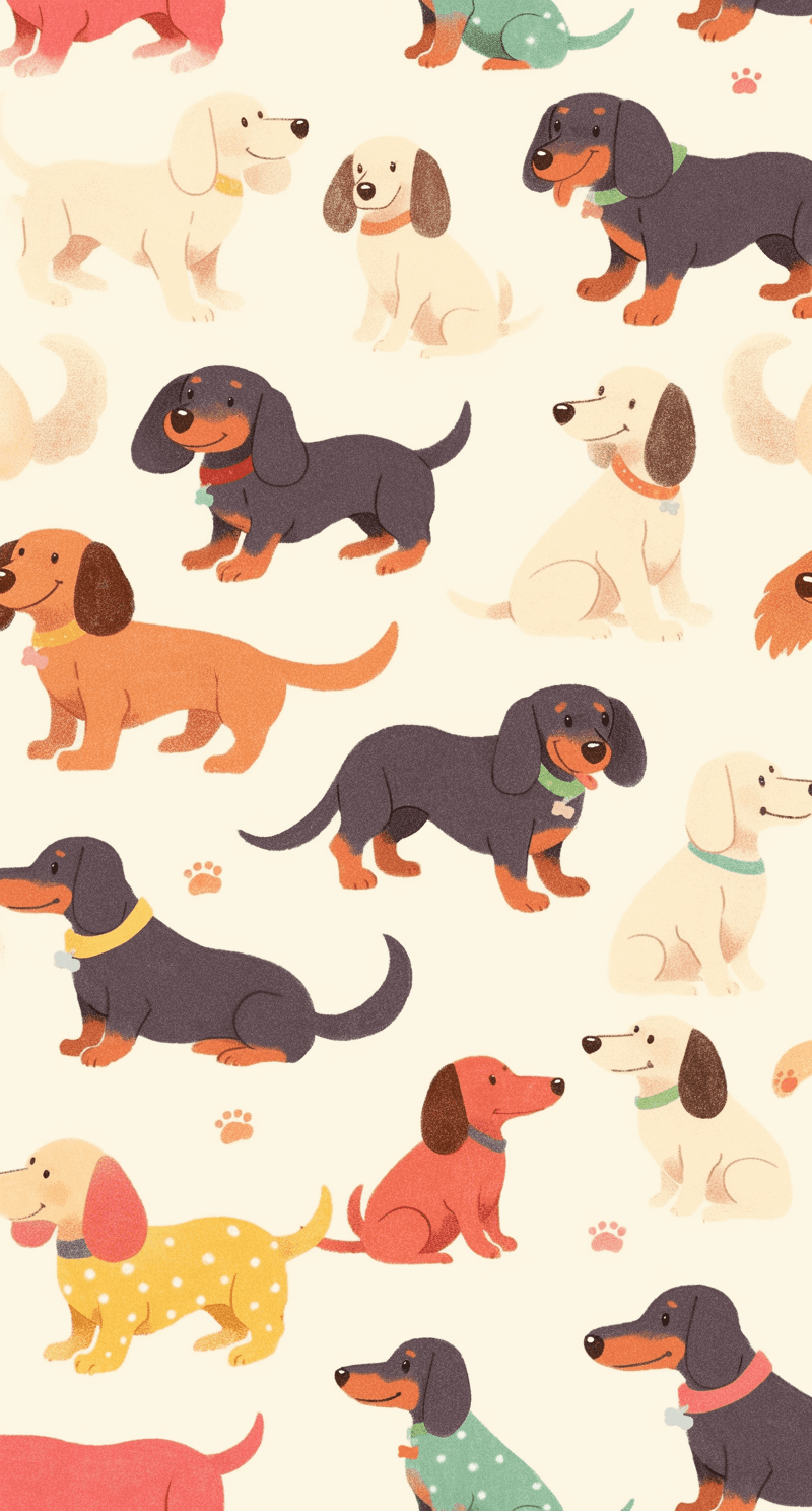 Cute Puppy Prism original repeating artwork