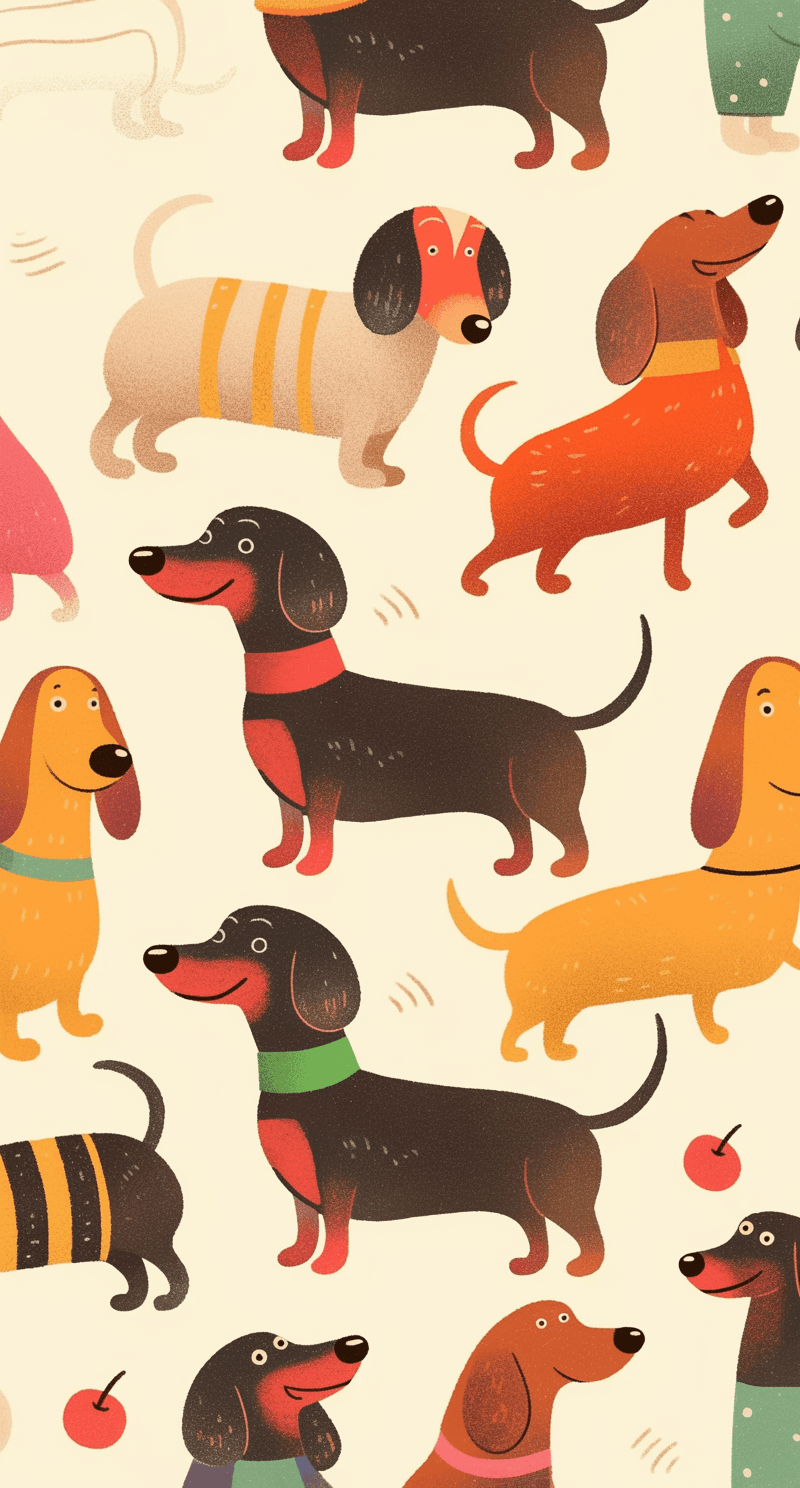 Cute Puppy Session original repeating artwork