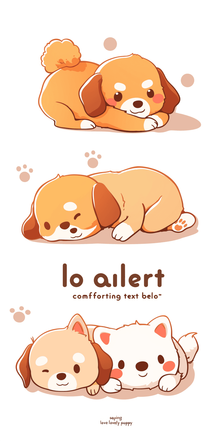 Cute Puppy Shine On original repeating artwork