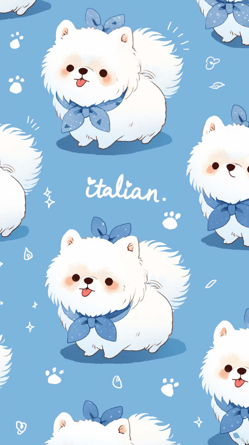 Cute Puppy Mono original repeating artwork