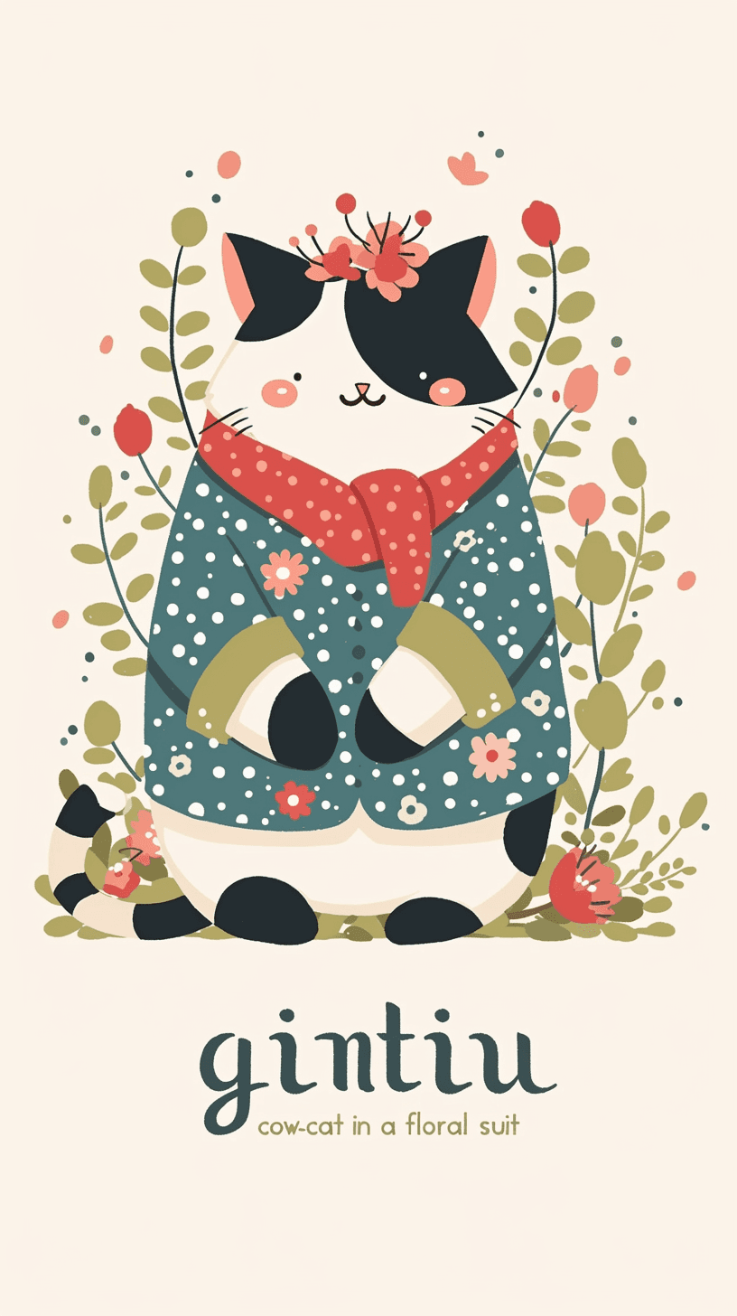 Cute Cat Carnival original repeating artwork