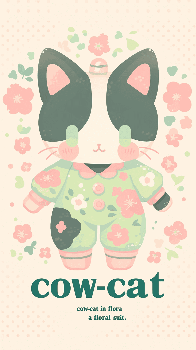Cute Cat Bop original repeating artwork