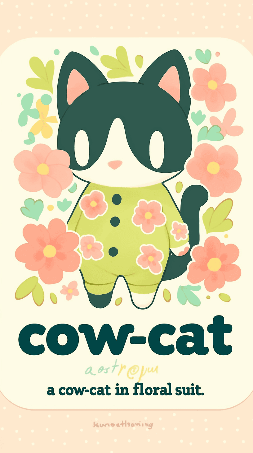 Cute Cat Session original repeating artwork