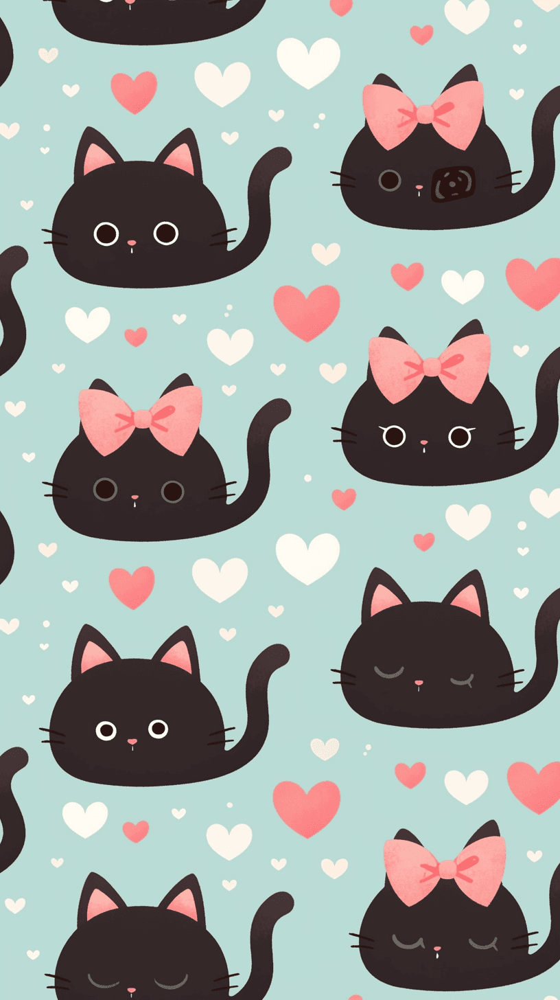 Cute Cat Zoom original repeating artwork