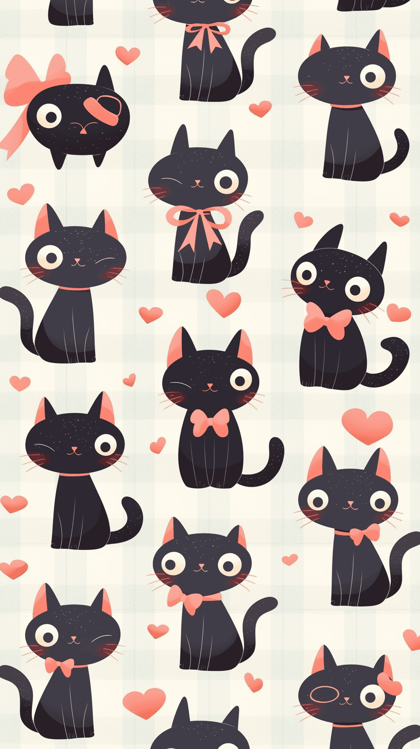Cute Cat Buzz original repeating artwork