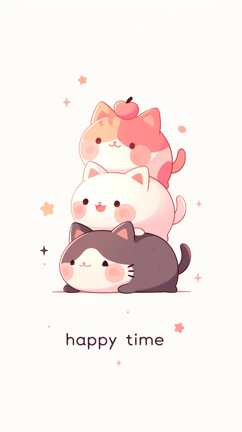 Cute Cat Festival original repeating artwork