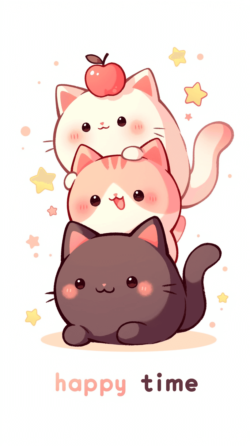 Cute Cat Tune original repeating artwork