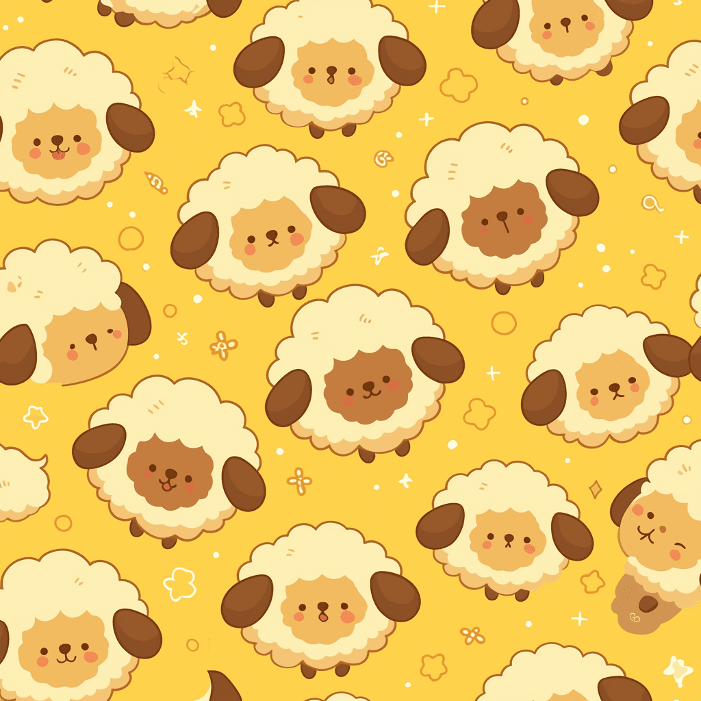 Cute Sheep Groove original repeating artwork