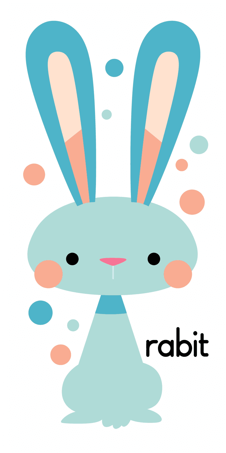Cute Bunny Spin original repeating artwork