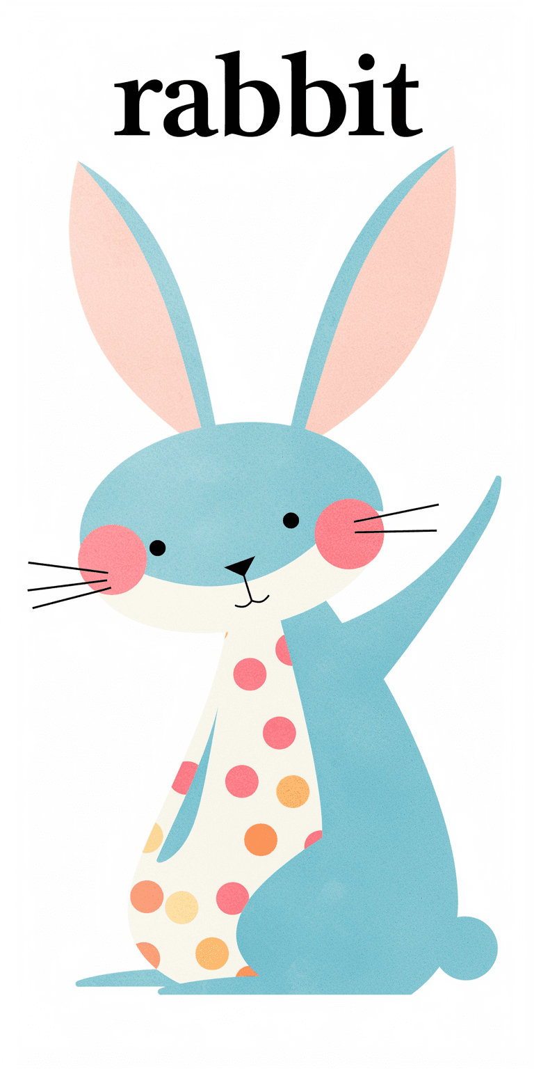 Cute Bunny Groove original repeating artwork