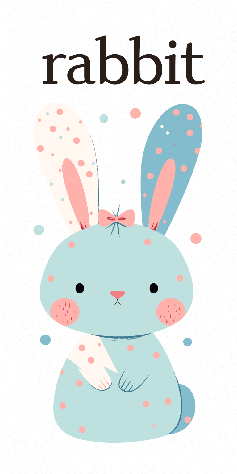 Cute Bunny Bright original repeating artwork
