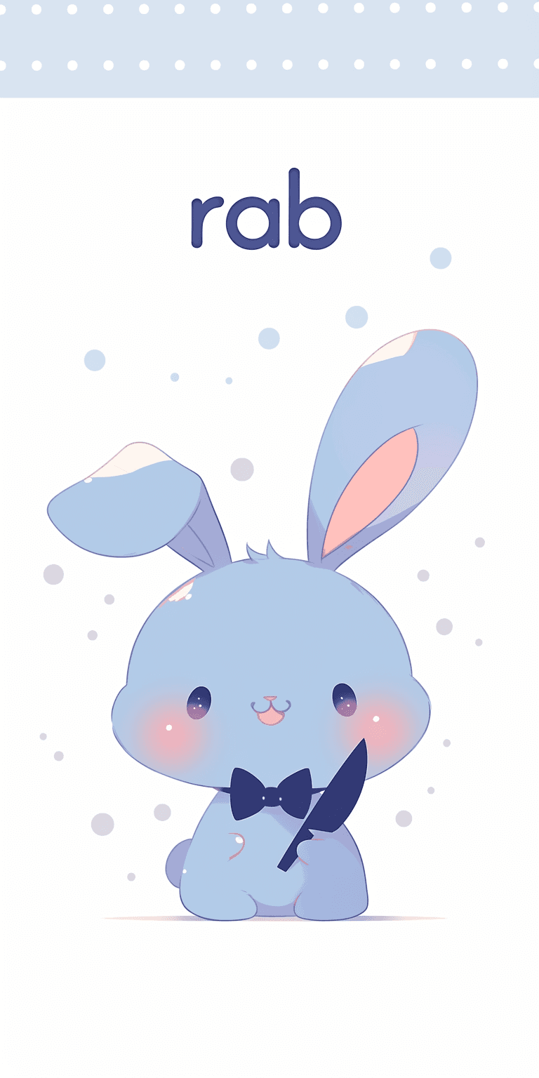 Cute Bunny Dash original repeating artwork