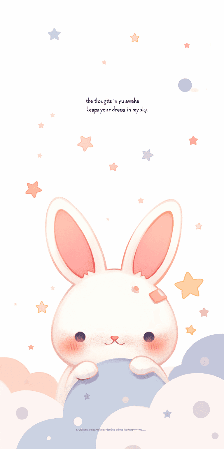 Cute Bunny Dawn original repeating artwork