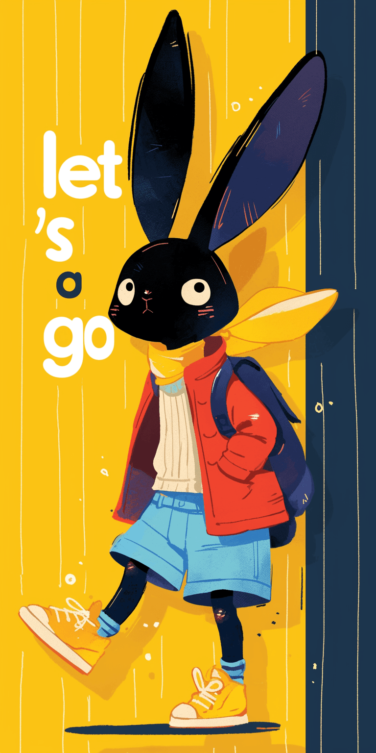 Cute Bunny Shade original repeating artwork