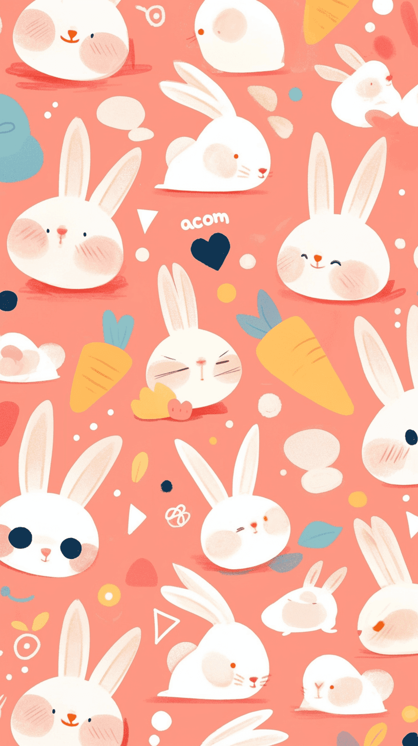 Cute Bunny Starlight original repeating artwork