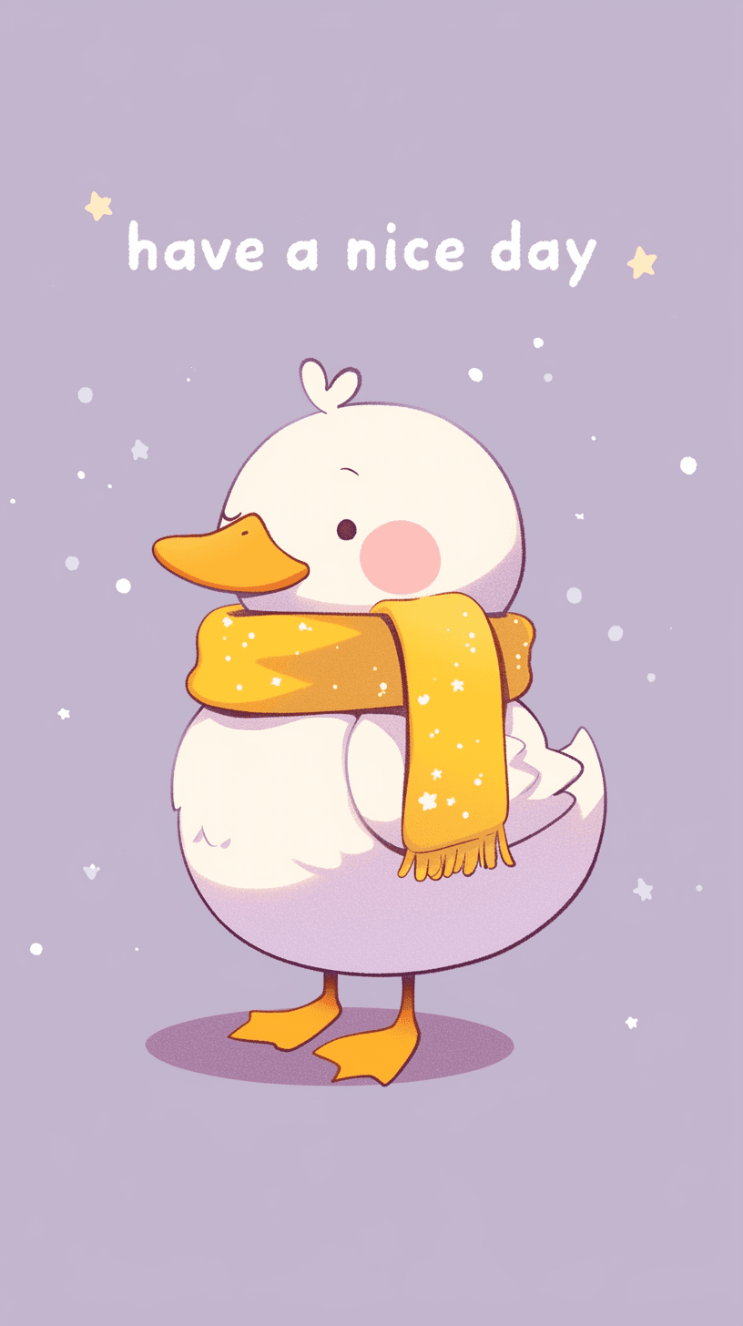 Cute Duck Rhythm original repeating artwork