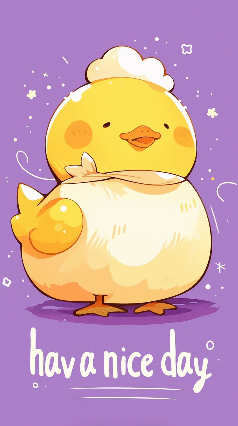 Cute Duck Beats original repeating artwork
