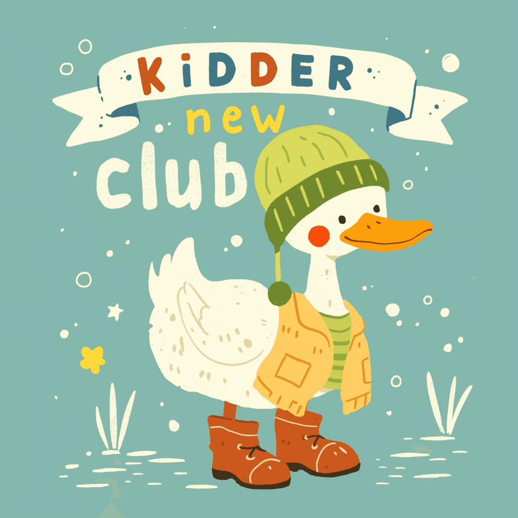 Cute Duck Pals original repeating artwork