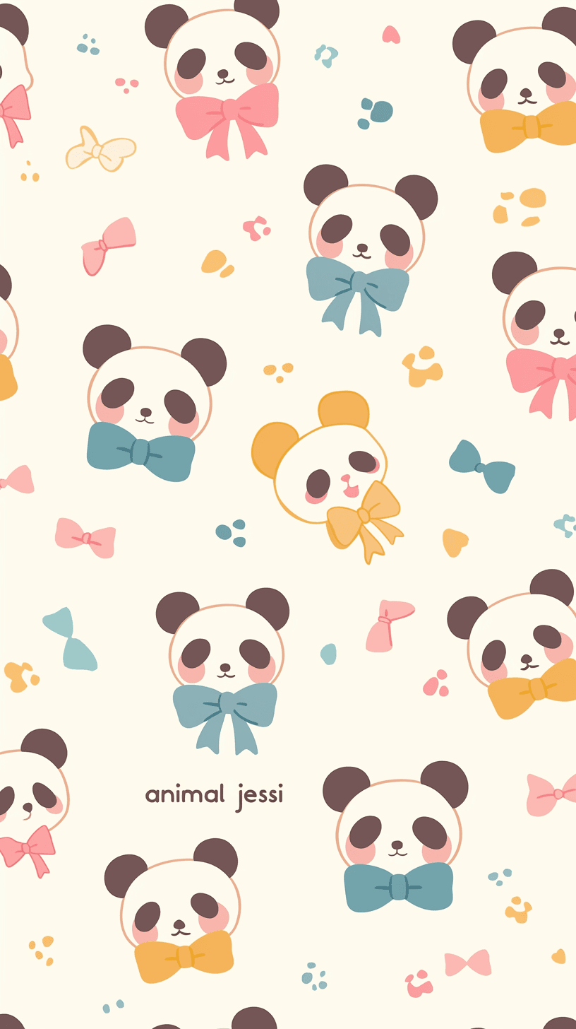 Cute Panda Gang original repeating artwork