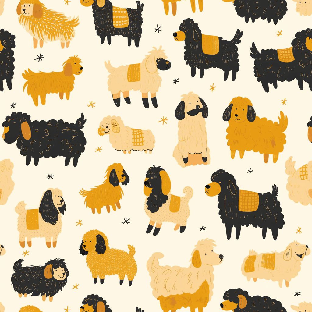 Cute Animals Pals original repeating artwork