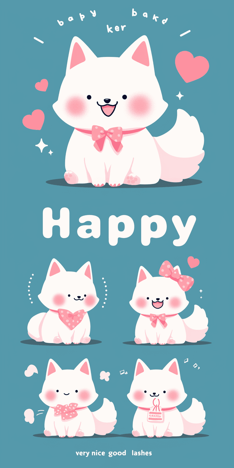 Cute Animals Prism original repeating artwork