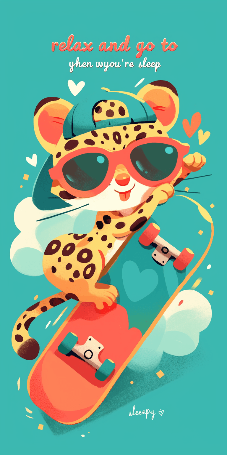 Cute Animals Duo original repeating artwork