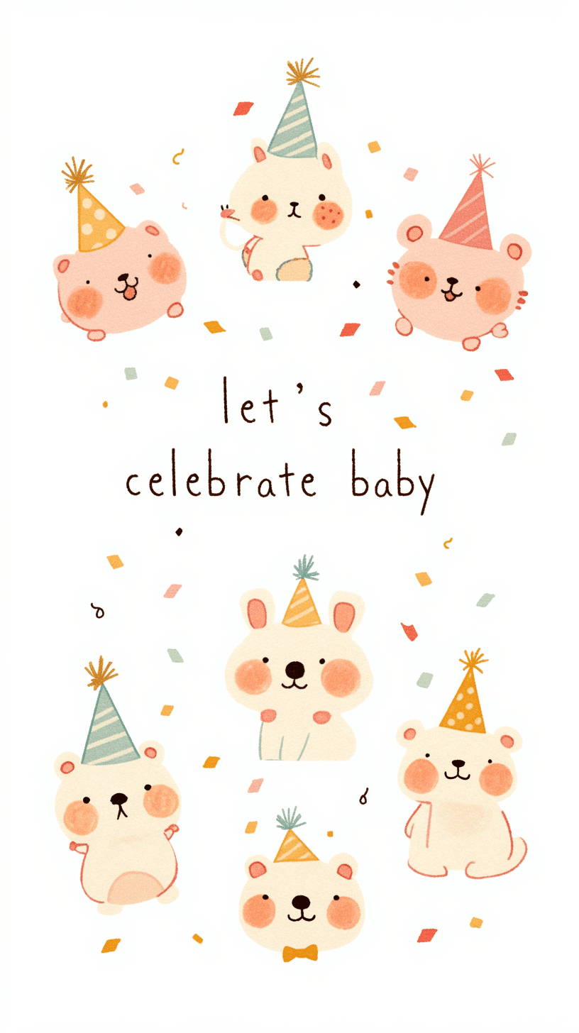 Cute Animals Festival original repeating artwork