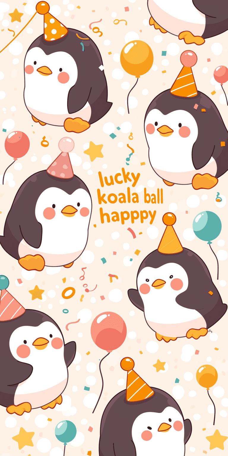 Cute Penguin original repeating artwork