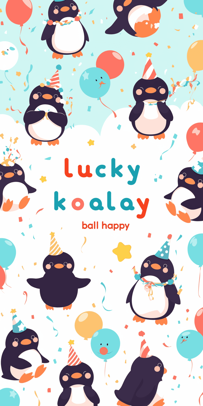 Cute Penguin Crew original repeating artwork