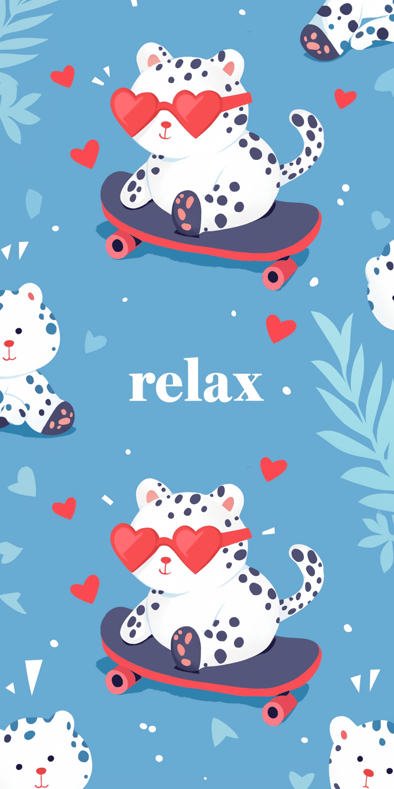 Cute Animals Rush original repeating artwork