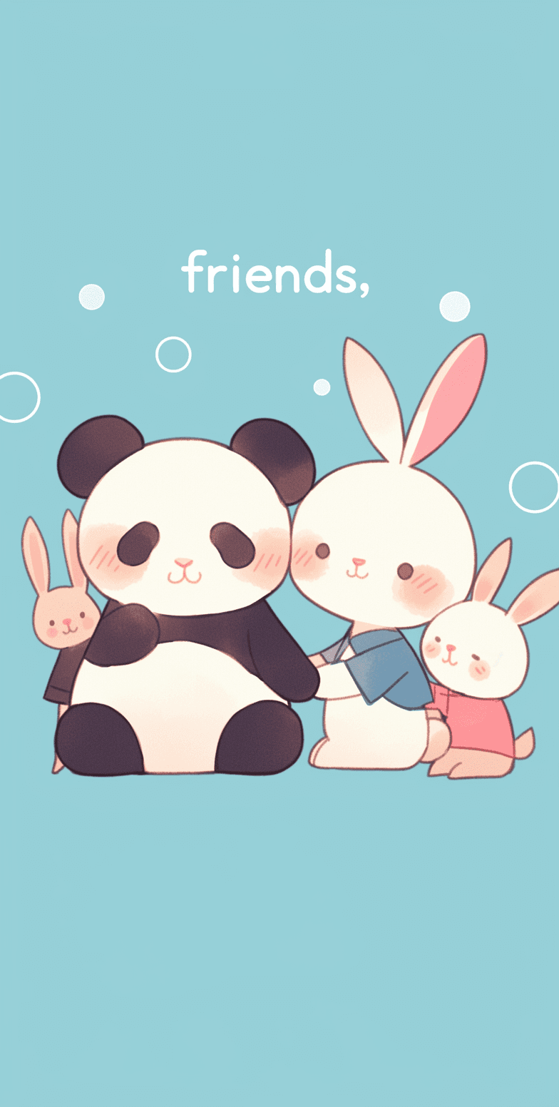 Cute Panda Team original repeating artwork