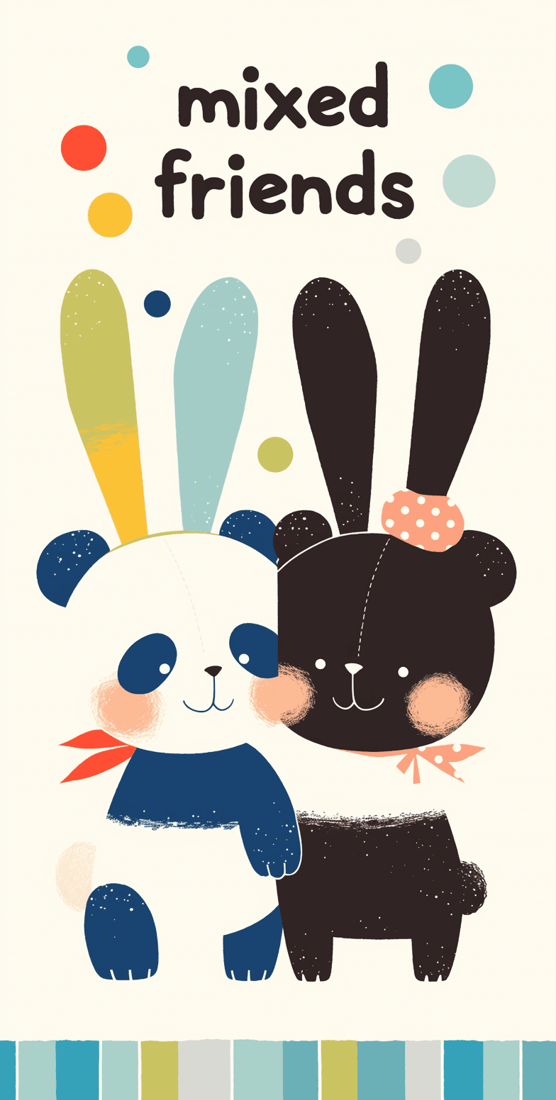 Cartoon Animals original repeating artwork