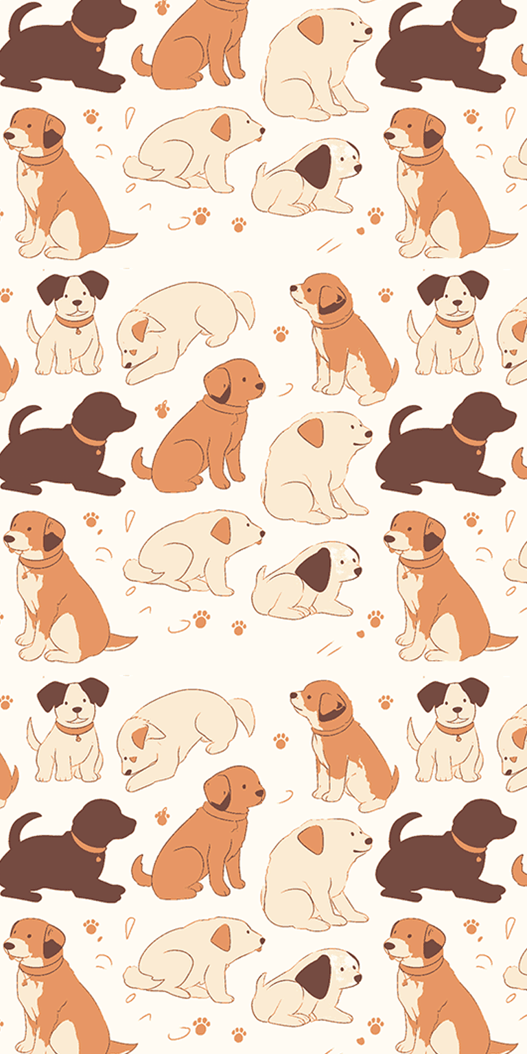 Puppy 031 original repeating artwork