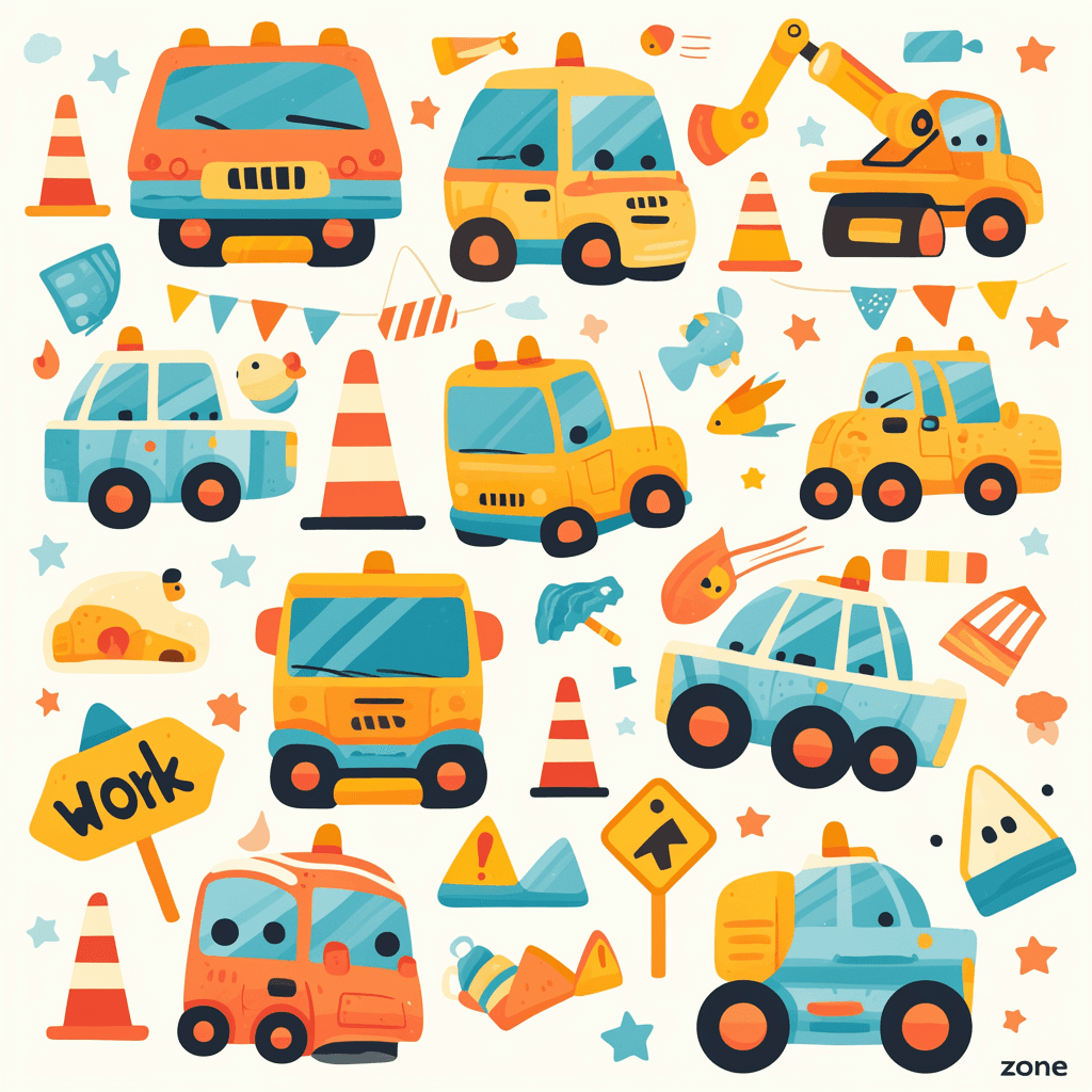 Car 665 original repeating artwork