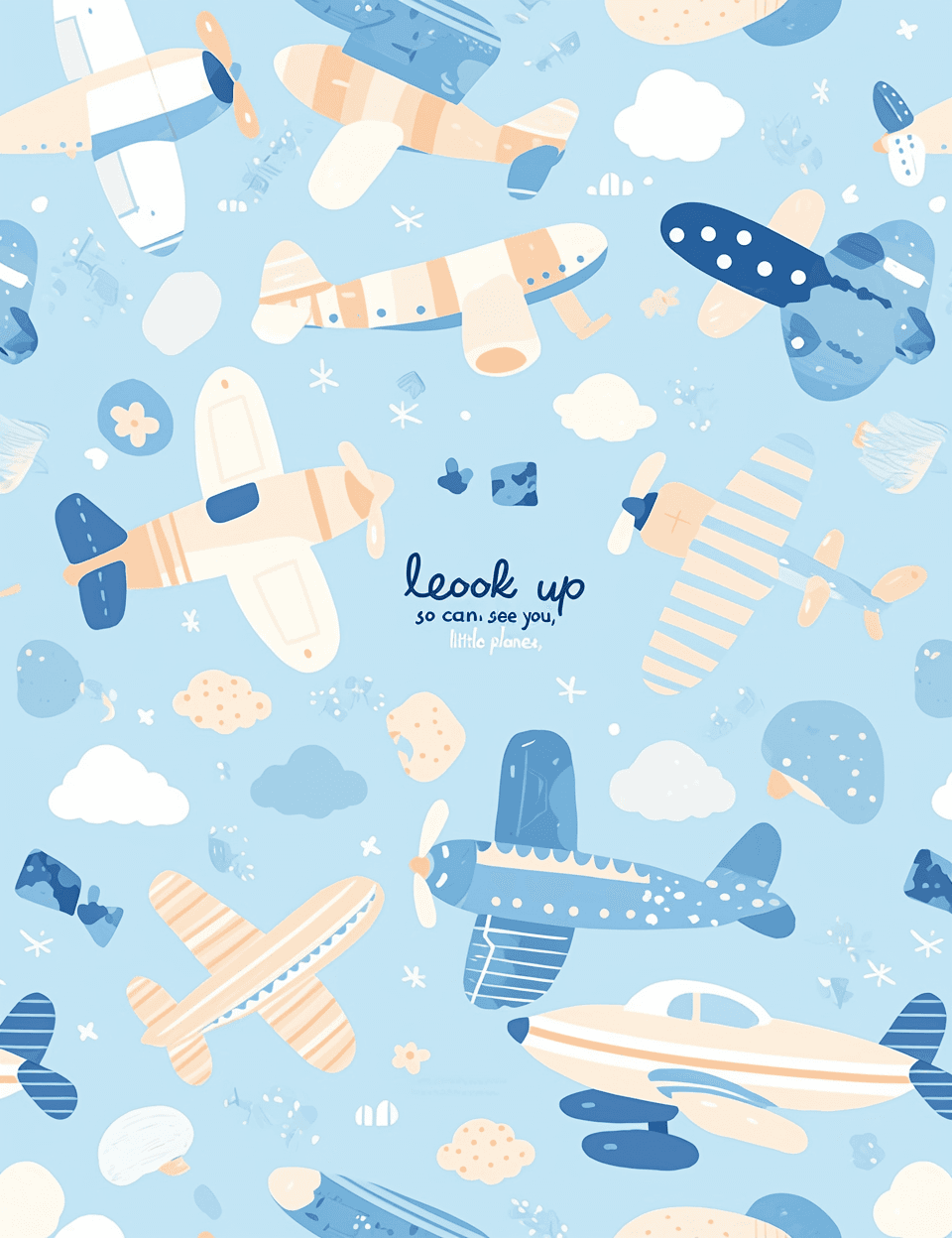 Airplane 250 original repeating artwork