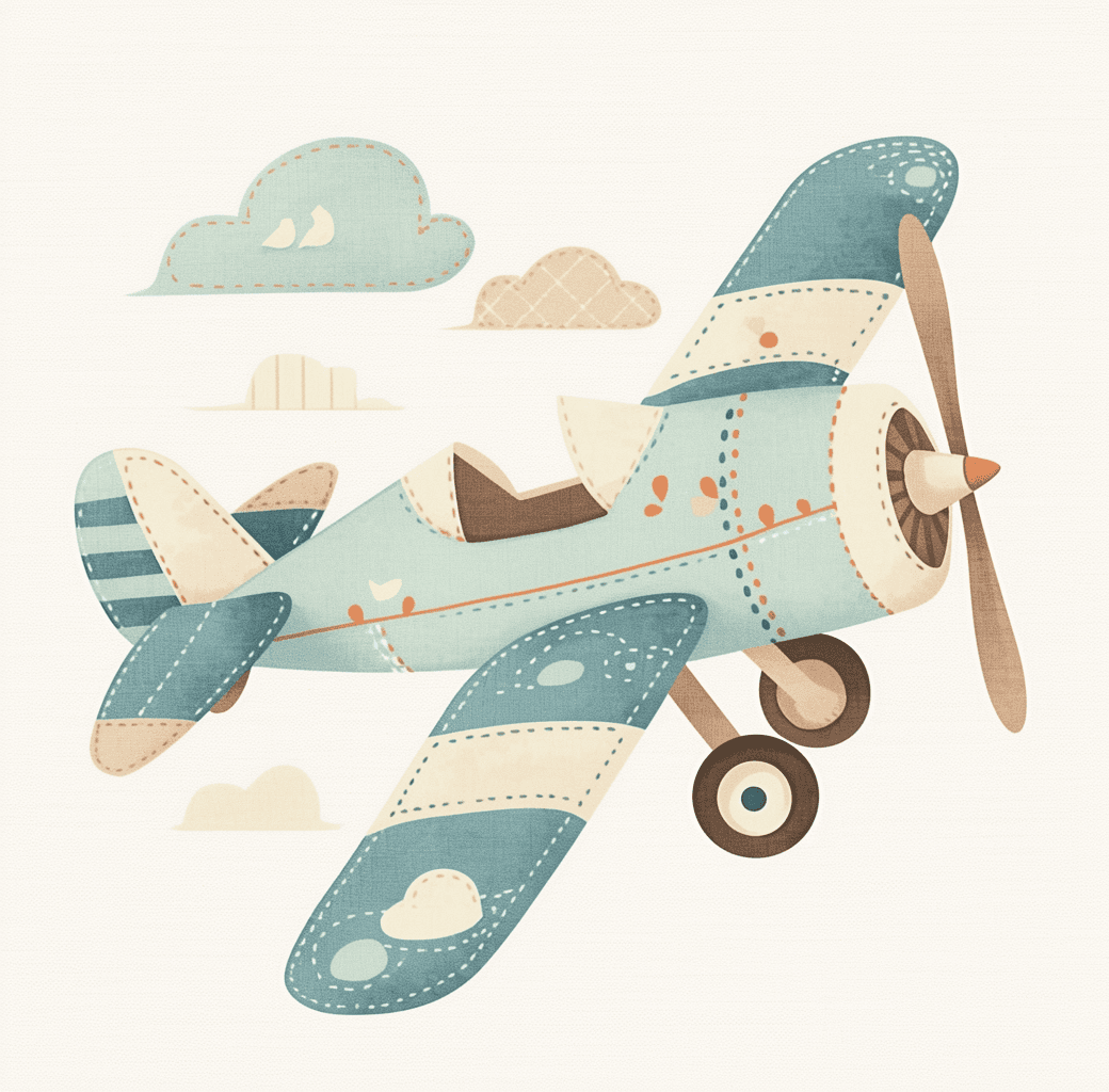 Airplane 273 original repeating artwork