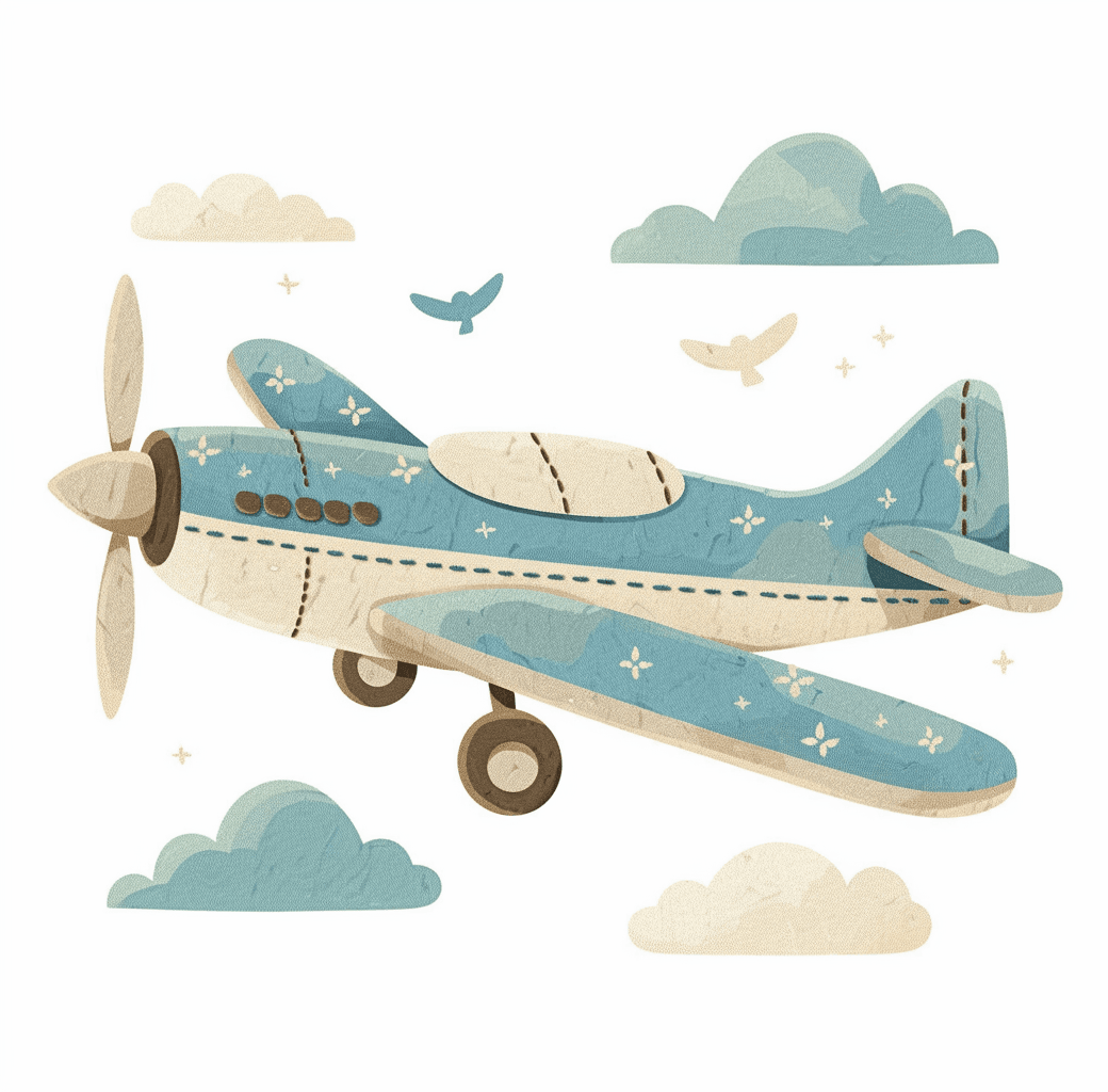 Airplane 288 original repeating artwork