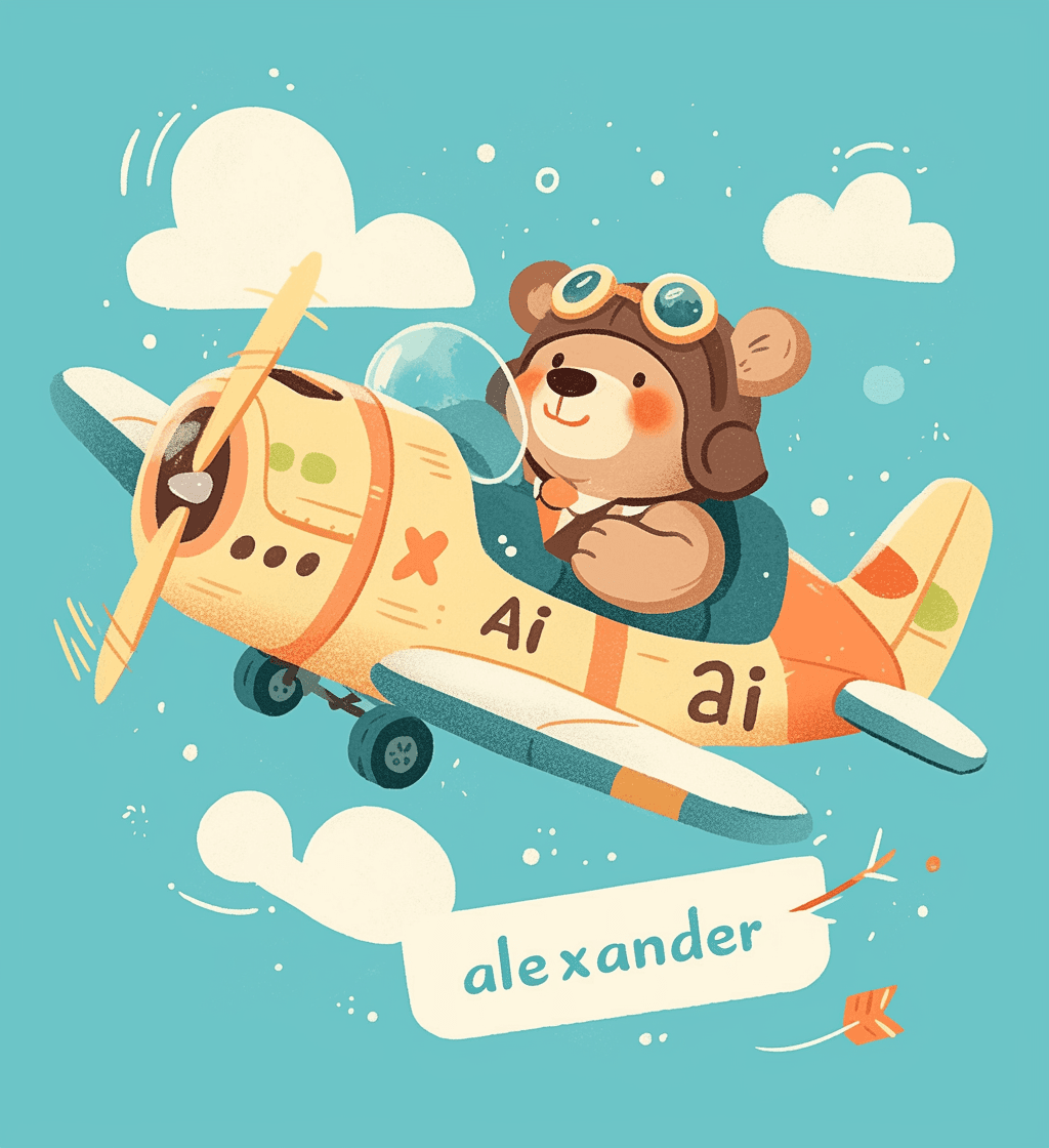 Airplane 214 original repeating artwork