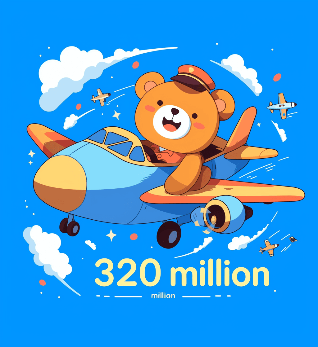 Airplane 287 original repeating artwork