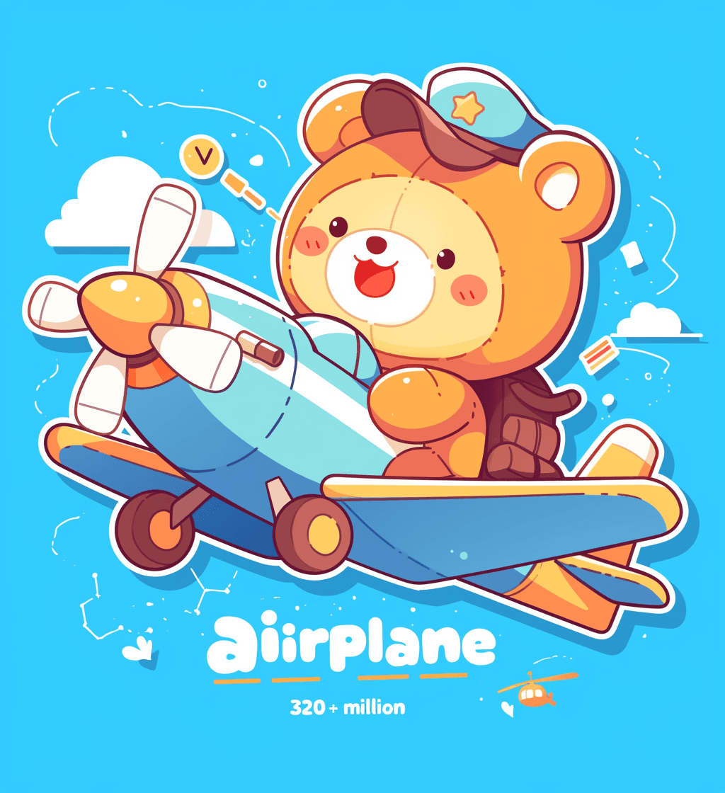 Airplane 238 original repeating artwork