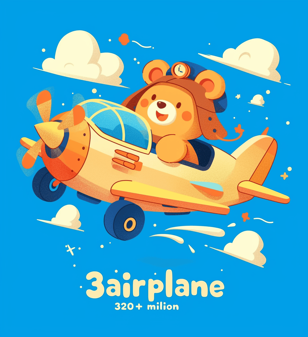 Airplane 213 original repeating artwork