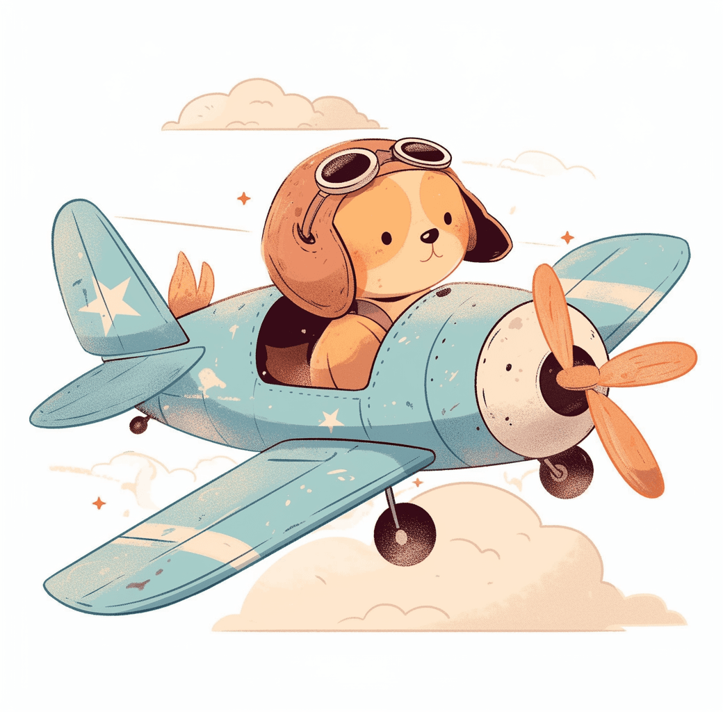 Airplane 286 original repeating artwork