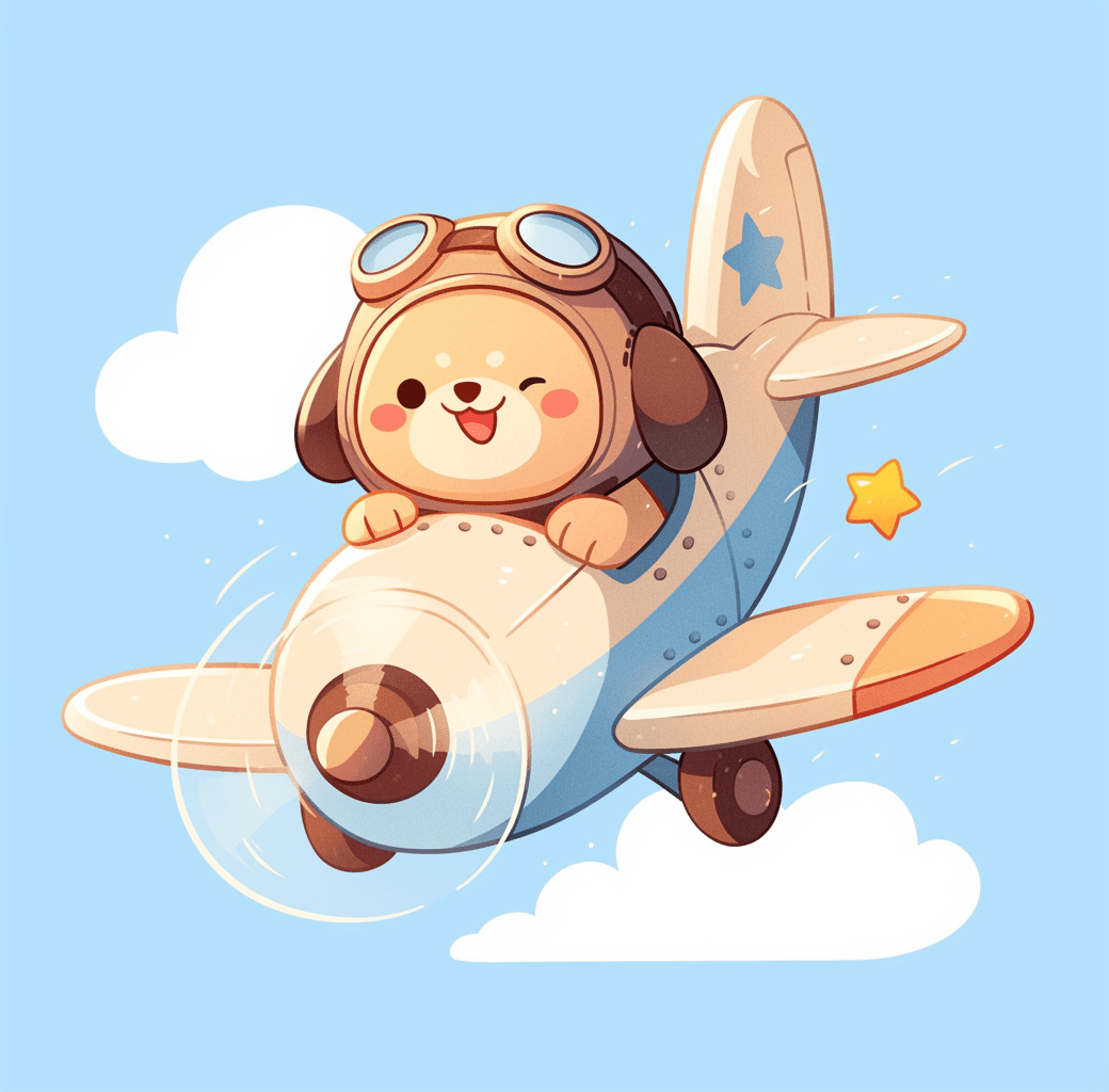Airplane 285 original repeating artwork