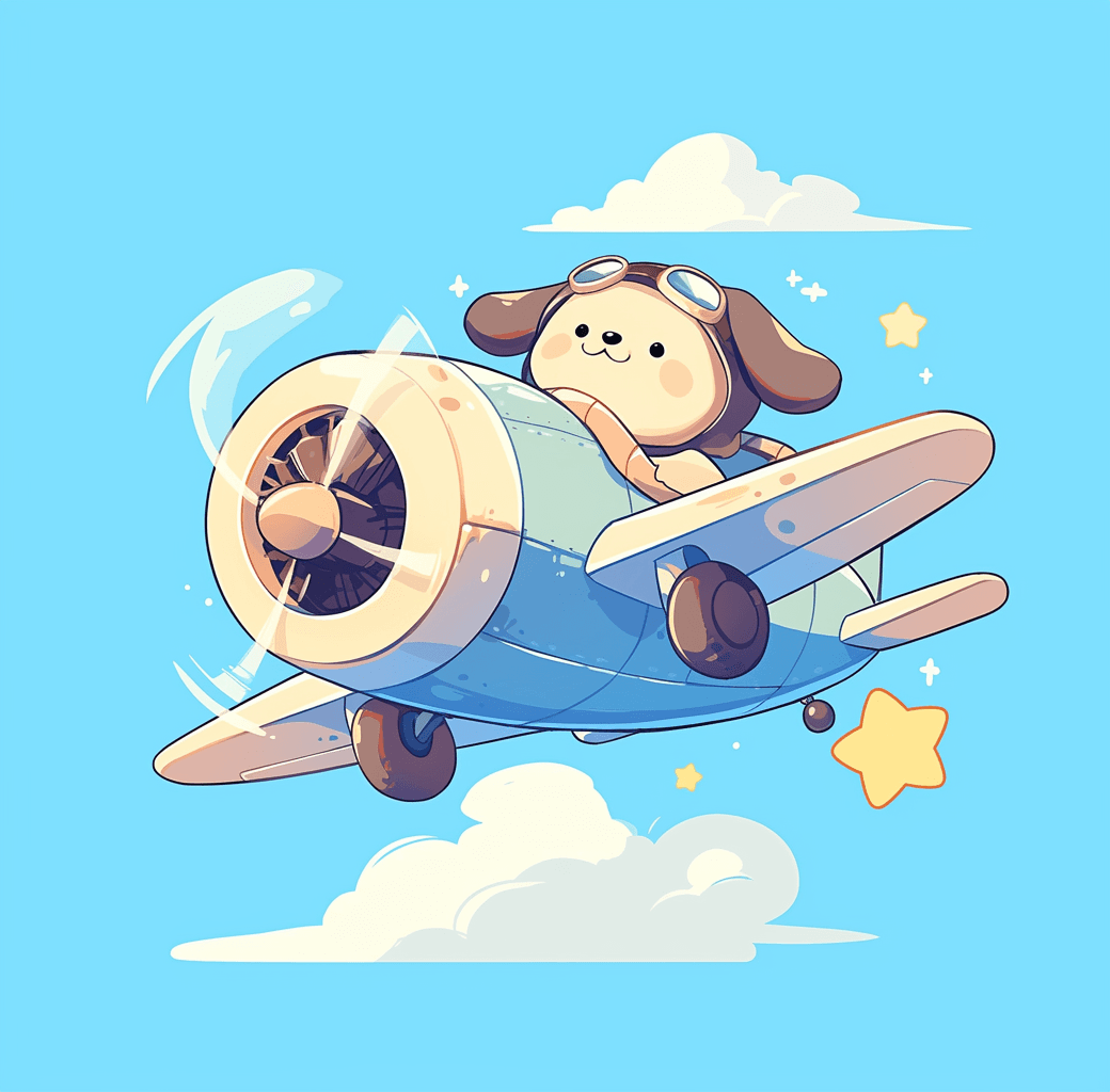 Airplane 284 original repeating artwork