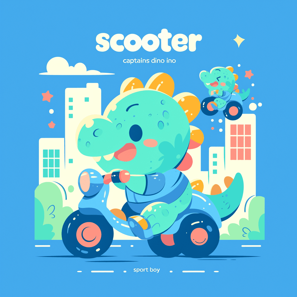 Scooter Flare original repeating artwork