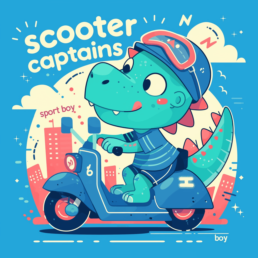 Scooter Fizz original repeating artwork