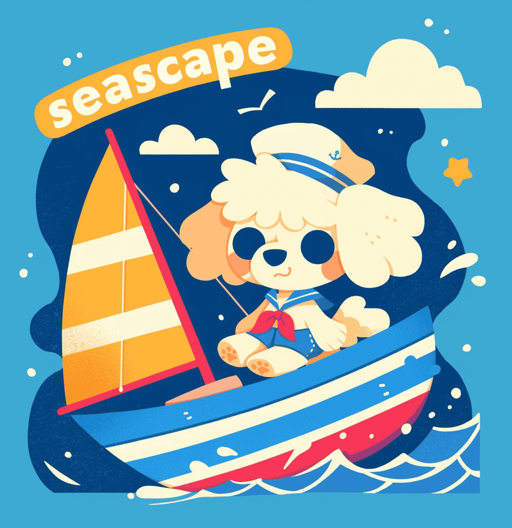 Boat Flare original repeating artwork
