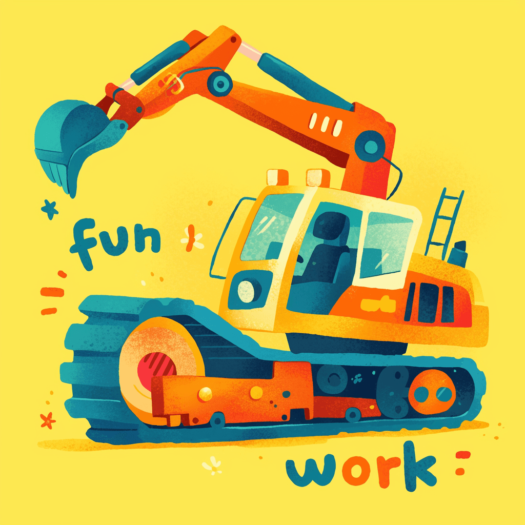 Digger Fair original repeating artwork